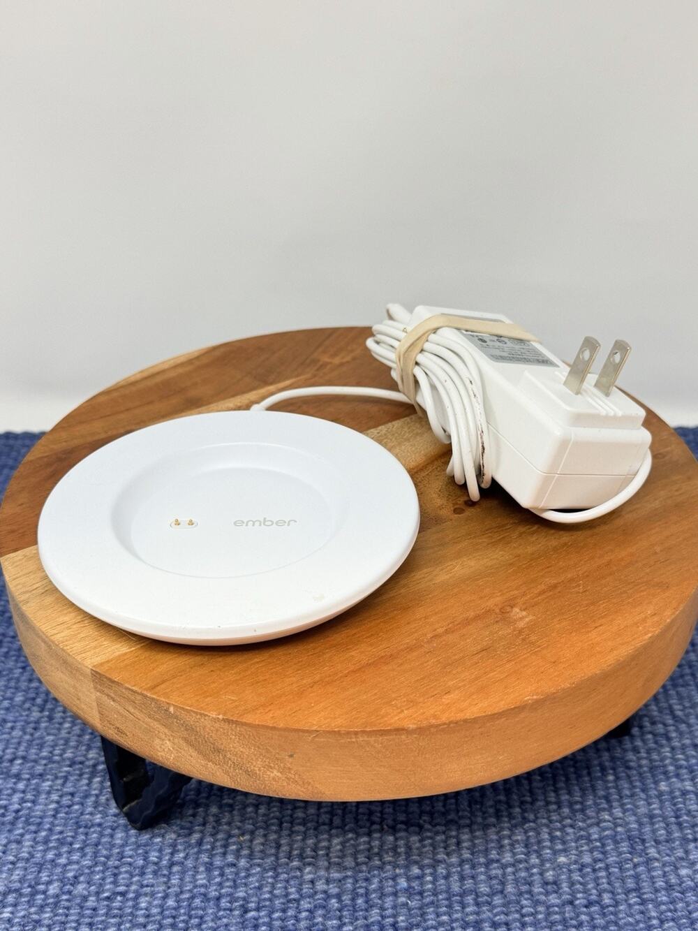 Ember Smart Mug Coffee Cup Charger Charging Coaster Base + Power Adapter working